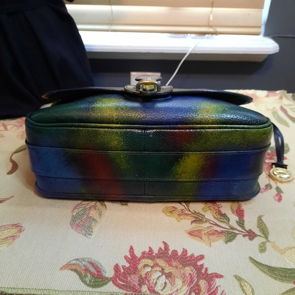 Vintage Dooney & Bourke Equestrian Leather Crossbody Shoulder Bag - Picture 3 of 16